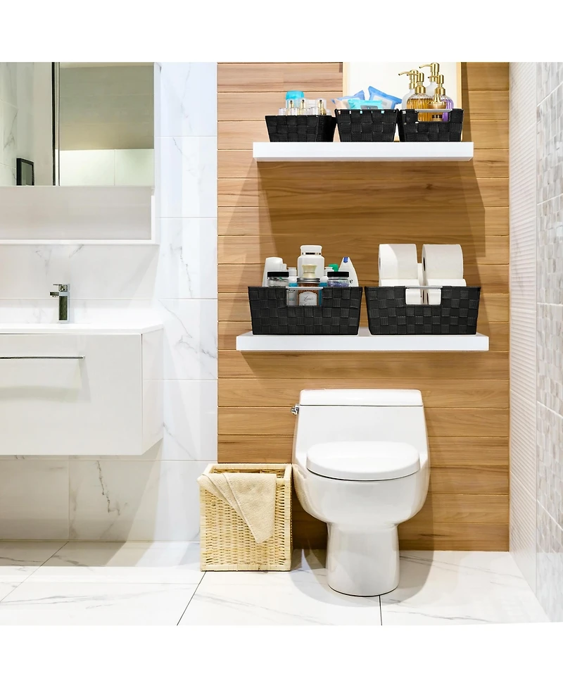 Sorbus 9 Piece Variety Hand-Woven Storage Baskets - for Home & Closet Organization