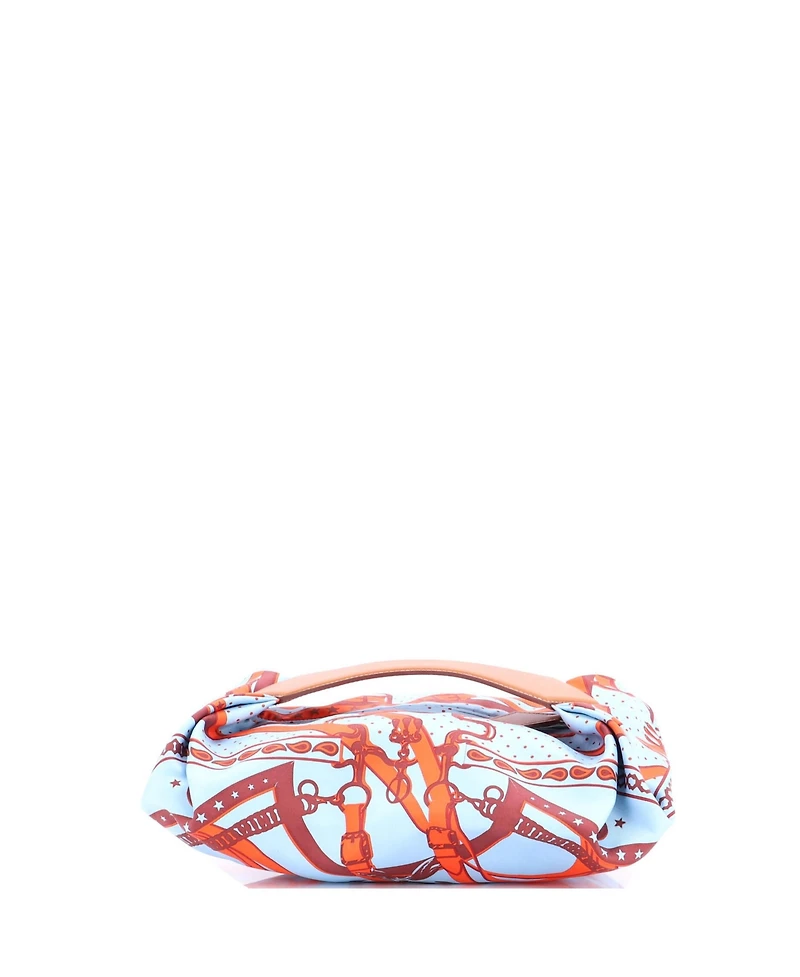 Pre-Owned HERMES Balusoie Bag Printed Silk and Leather