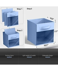 Sorbus 11 Inch Storage Bins with Clear Window