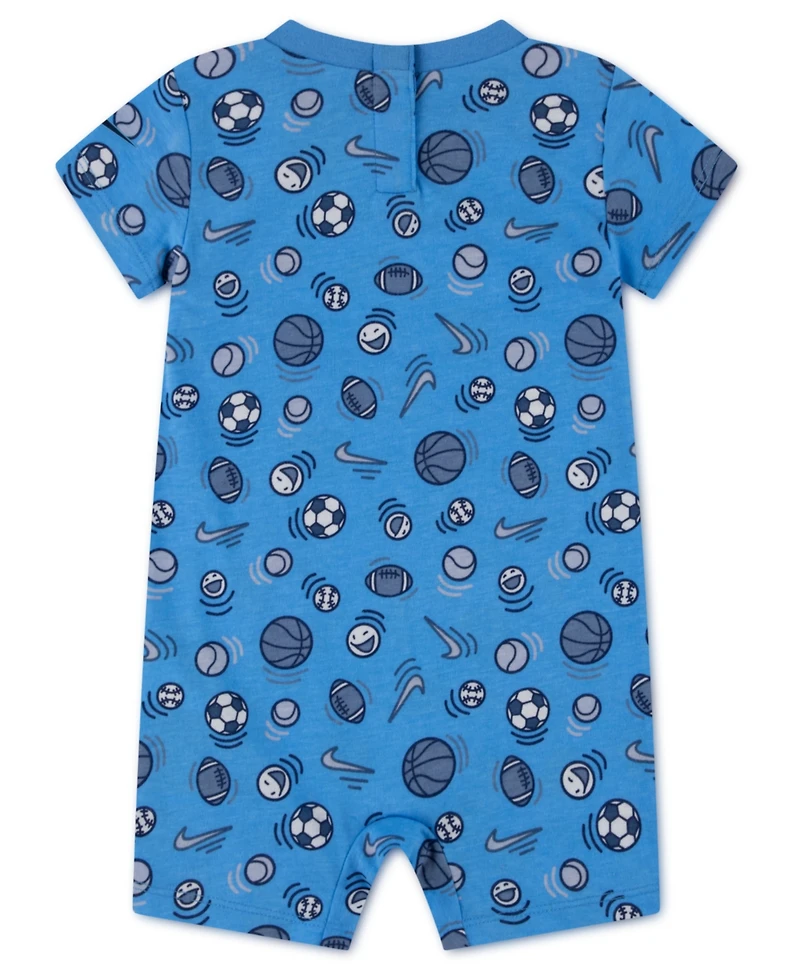 Nike Baby Boys' Sport Ball Crewneck Printed Romper