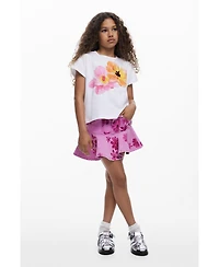 Desigual Girls Girls's Short-sleeve T-shirt with embroidered flowers