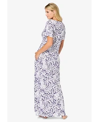 Avenue Women's Body Ruche Maxi Gown