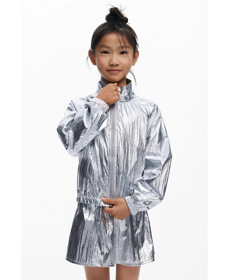 Desigual Girls Girls's Reversible silver jacket