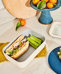 Caraway 6.6-Cup Glass Food Storage Container & Lid