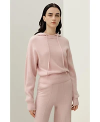 Lilysilk Women's 100% Cashmere Detachable Hoodie