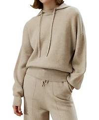 Lilysilk Women's 100% Cashmere Detachable Hoodie