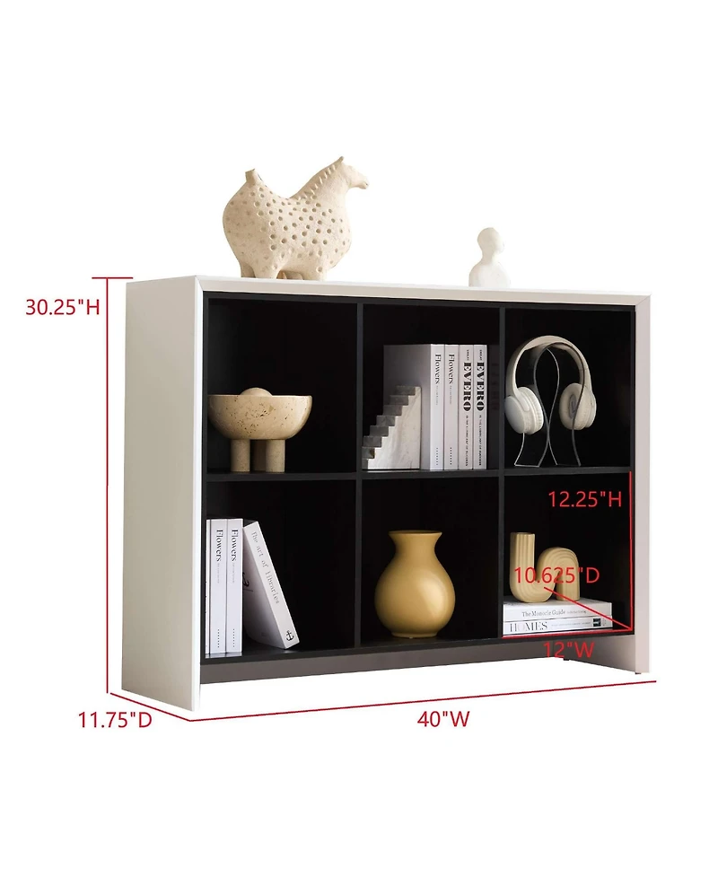 Kings Brand Furniture 6-Cube Storage Shelf