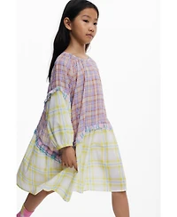 Desigual Girls Girls's Checkered dress with ruffle