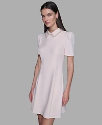 Women's Embellished-Collar Mini Dress