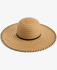 I.n.c. International Concepts Textured Stripe Floppy Hat, Macy's Exclusive