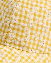 On 34th Floral Embroidered Gingham Baseball Cap, Macy's Exclusive