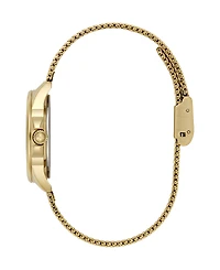 Olivia Burton Women's Azure Gold Tone Stainless Steel Mesh Bracelet Watch, 30mm