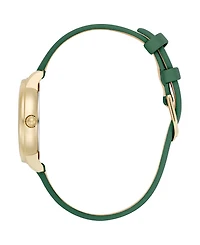 Olivia Burton Women's Westbourne Green Leather Strap Watch, 30mm