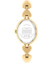 Coach Women's Sammy Gold Tone Stainless Steel With Crystals Bracelet Watch, 22.5mm