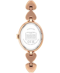 Coach Women's Sammy Rose Gold Tone Stainless Steel With Crystals Bracelet Watch, 22.5mm
