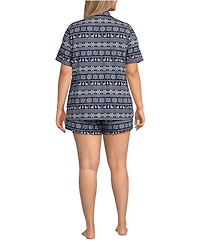 Lands' End Plus Size Limited Edition Cozy Knit Pajama Set