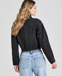 And Now This Women's Denim Zip-Front Moto Jacket, Macy's Exclusive