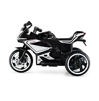 Hongge Kids Electric Ride On Motorcycle with Led Lights Music and Three Wheel Design