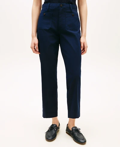 Tommy Hilfiger Women's Twill Patch Pocket Chinos Pants