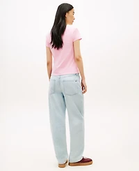 Tommy Hilfiger Women's Th Script Slim-Fit T-Shirt