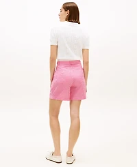 Tommy Hilfiger Women's Gingham Woven Belted Shorts