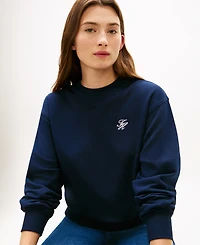 Tommy Hilfiger Women's Script Logo Crewneck Sweatshirt