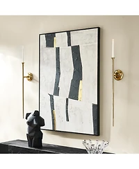 Aspar Tall Wall Sconce 33" Taper Candle Holder