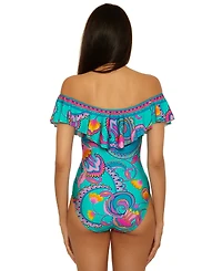 Trina Turk Women's Mykonos Ruffle One-Piece Swimsuit