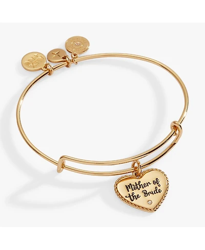 Mother Of The Bride Heart Bangle Bracelet