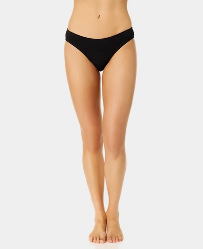 California Waves Women's Solid Low-Rise Swim Bottoms