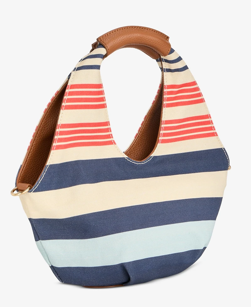 On 34th Alyii Stripe Canvas Top Handle Bag, Macy's Exclusive