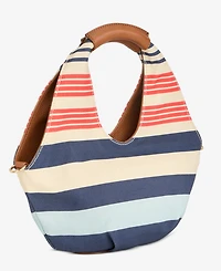 On 34th Alyii Stripe Canvas Top Handle Bag, Macy's Exclusive