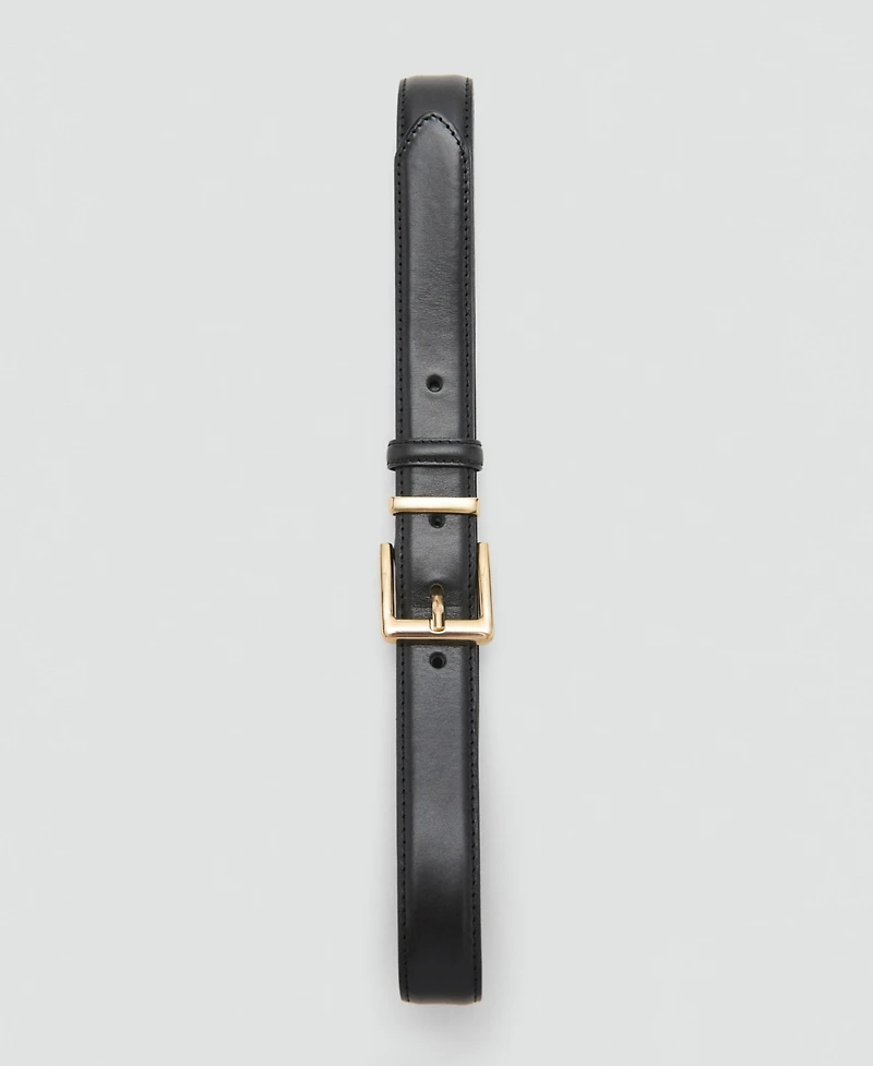 Mango Women's Bovine Leather Belt