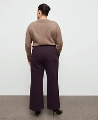 Mango Women's Catherin Culotte High-Rise Jeans