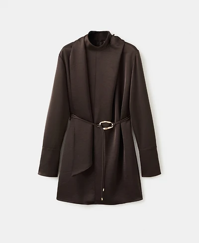 Mango Women's Foulard Satin Dress