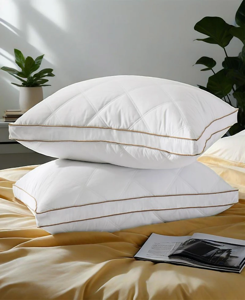 Unikome Medium Firm Goose Feather 2-Pack Pillows