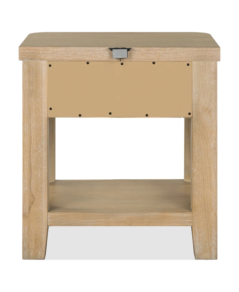 Furniture Marcel 26" Wood 1-Drawer Nightstand