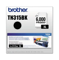 Brother TN315BK 6000 Page High-Yield Toner - Black