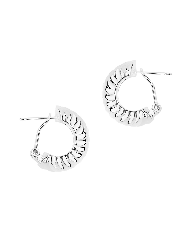 And Now This Puff Omega Hoop Earrings