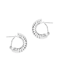 And Now This Puff Omega Hoop Earrings