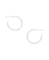 And Now This Cubic Zirconia C Hoop Earrings