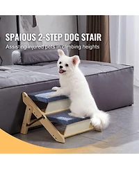 Cozito Convertible 3-Step Wooden Pet Stairs & Ramp
