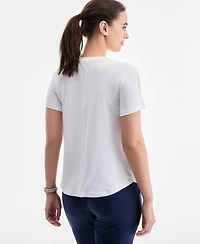 Id Ideology Women's Performance Crewneck T-Shirt, Macy's Exclusive