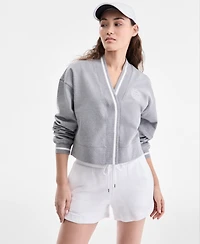 Id Ideology Women's Graphic Fleece Cardigan, Macy's Exclusive