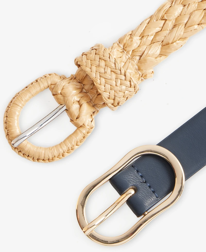 On 34th 2-Pc. Seasonal Braid and Pant Belt Set, Macy's Exclusive
