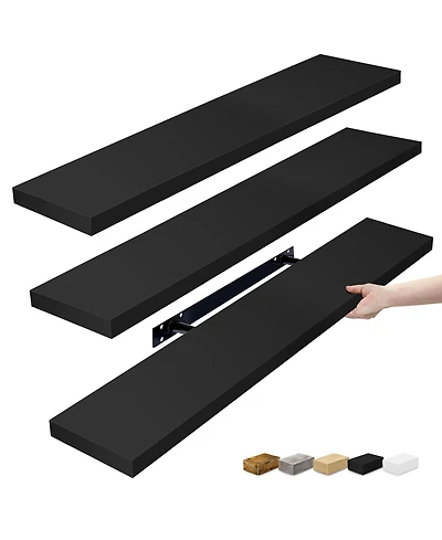 Sorbus 3-Pack 35-Inch Floating Wall Shelves