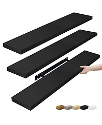Sorbus 3-Pack 35-Inch Floating Wall Shelves