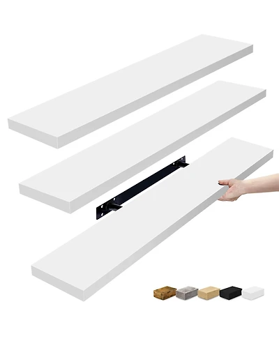 Sorbus 3-Pack 35-Inch Floating Wall Shelves