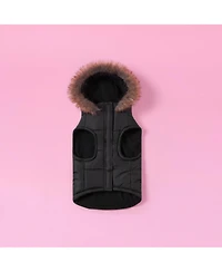 Juicy Couture Faux Fur Hooded Pet Jacket