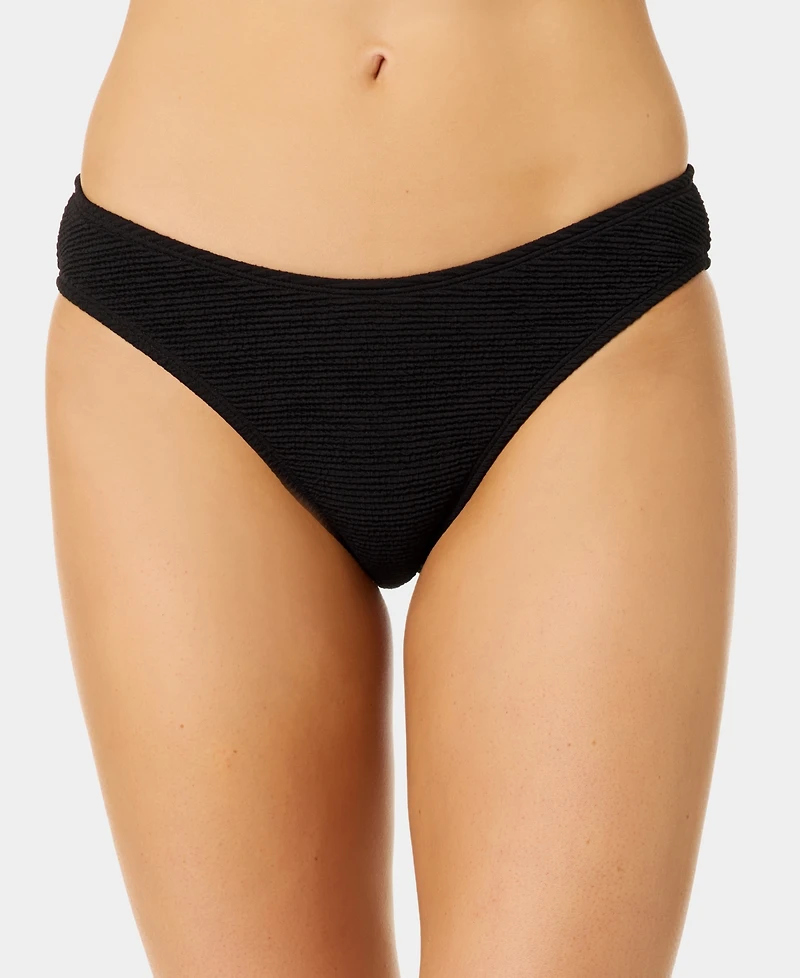 California Waves Women's Solid Low-Rise Swim Bottoms